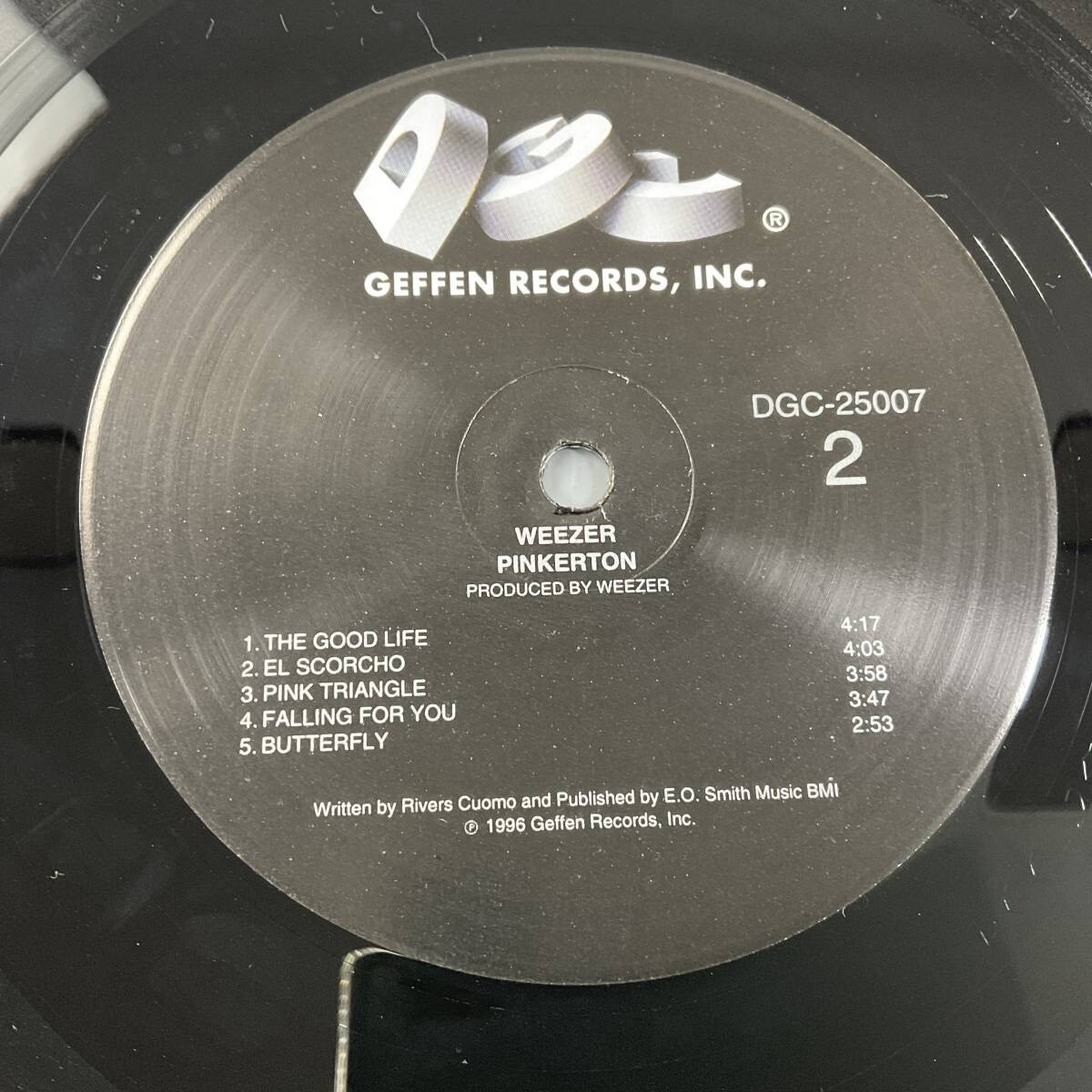 洋楽 Weezer Pinkerton US ORIGINAL DGC-25007 Weezer Pinkerton Vinyl LP First Press Original US Sterling Geffen