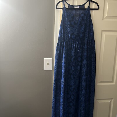 Liz Lange Maternity Blue Maxi Dress L Spaghetti Straps Target | eBay Liz Lange Maternity Blue Maxi Dress L Spaghetti Straps Target | eBay