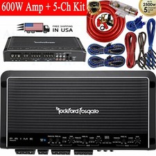 Rockford Fosgate Prime R600X5 600W 5-Channel Amplifier Class A/B  5 Ch Amp Kit