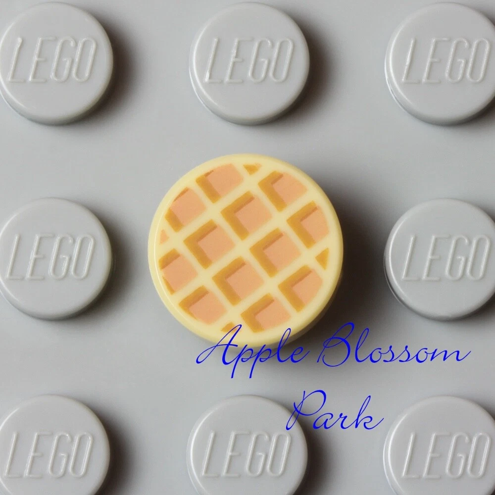 NEW Lego Minifig WAFFLE 1x1 Round Tan TILE Girl Friends Kitchen