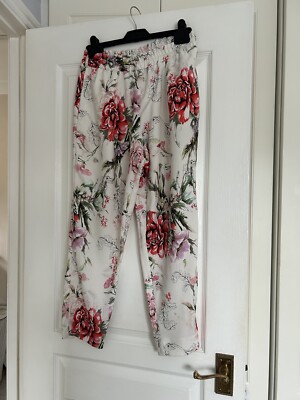 River Island Floral Trousers Size 12 UK