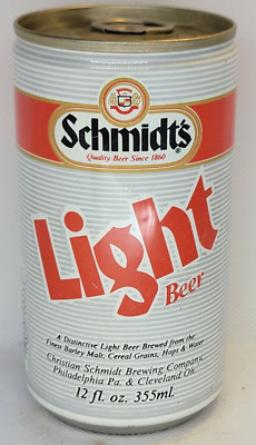 Schmidt's Light Beer/C. Schmidt Brg Co. ~ Aluminum 12oz. Can ~ Empty ~ USA