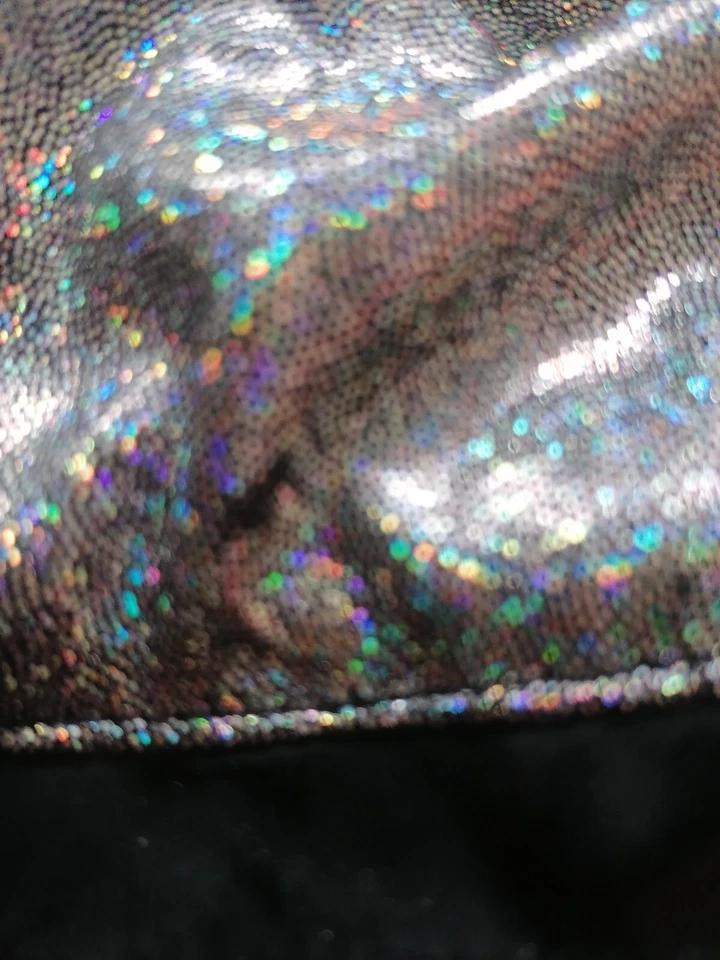 Chaqueta de bebé holográfica de PVC elegante vestido disfraz talla pequeña hasta 1 año Foto 2 de 3