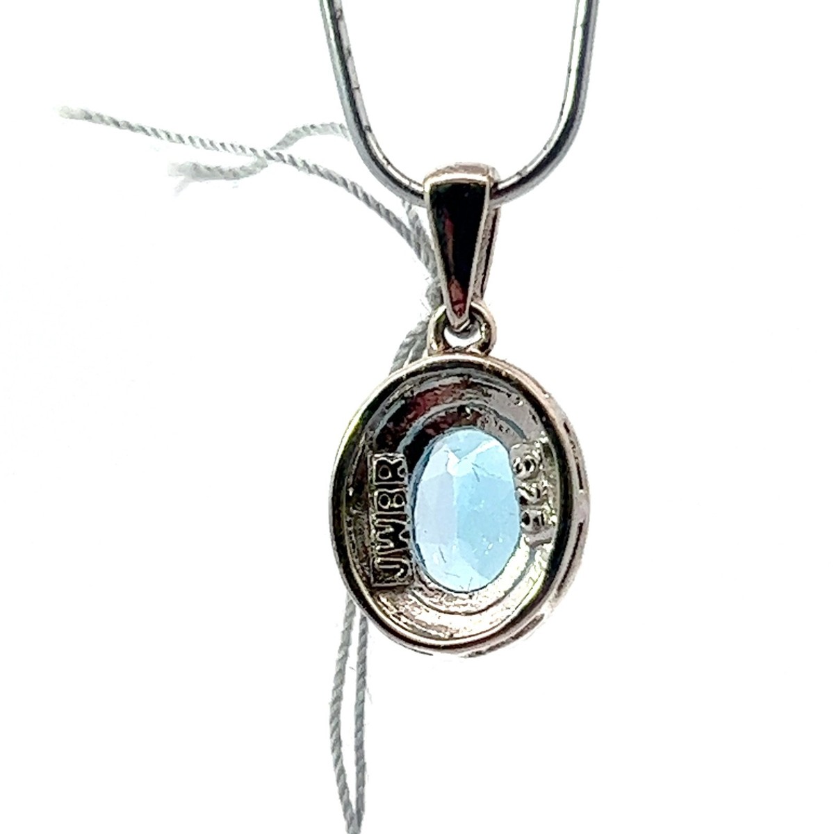 SILVER ブルートパーズ ダイヤ 10.0 0.02 Fancy Light Gray 0.092ct SI-1 天然グレーダイヤモンドルース