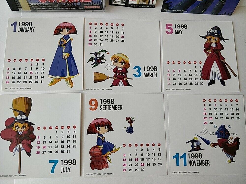 COTTON 2 SEGA SATURN Shooter Game Japan set include bonus calendar ...