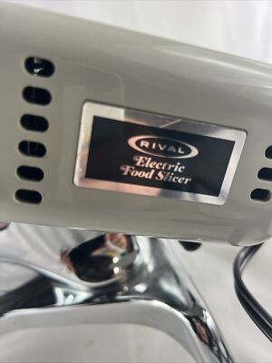 Vintage Rival Electric Meat Deli Food Slicer Model 65301 1101E/3