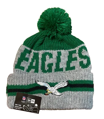 Philadelphia Eagles Hat Throwback Logo NFL Football Birds Beanie Cap New Era Men
