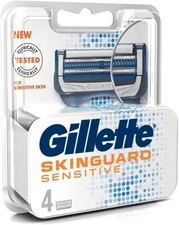 Gillette Skinguard Manual Shaving Razor Blades Cartridge (Pack of 4) Free Ship
