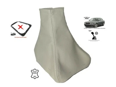 THE TUNING-SHOP Cuffia Leva Cambio Per Jaguar X-Type 2001-2009 Pelle Champagne Beige