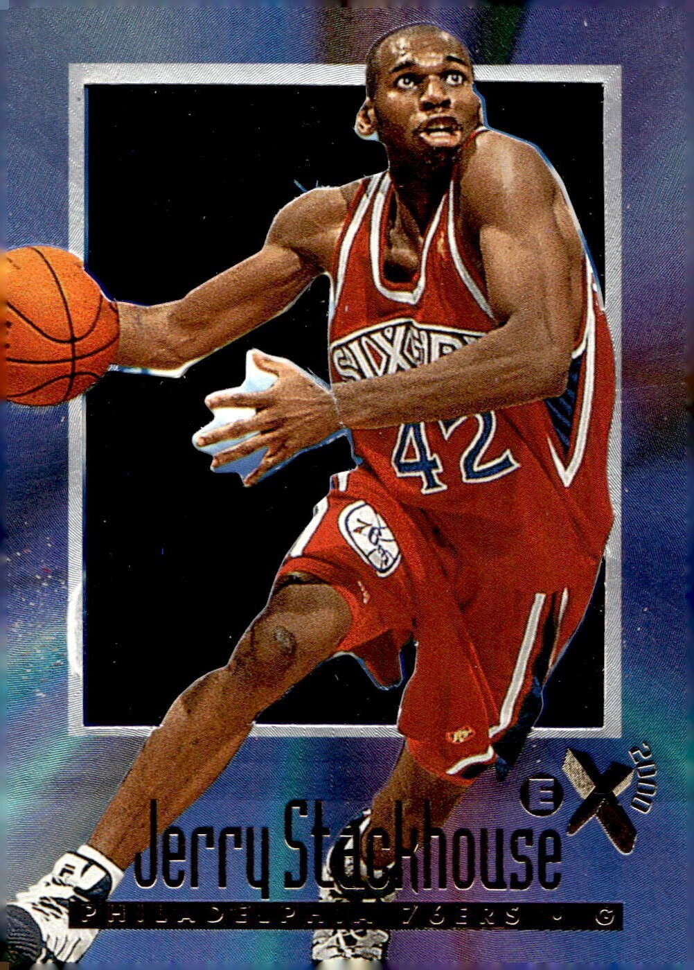 1996-97 Skybox E-X2000 #54 Jerry Stackhouse Philadelphia 76ers