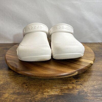 Crocs Clogs Unisex Womens 9 Mens 7 White Slip On Shoes Slip  display picture 1