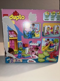 Duplo Lego 10606 Doc McStuffins Backyard Clinic Disney Jr Complete Box Instructi