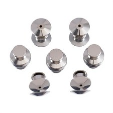 10pcs Locking Pin Backs Metal Keepers Badge Fastener Tie Tack Lapel Brooch