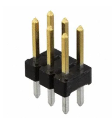 Pack of 5 67997-206HLF Connector Header Through Hole 6 position 0.100'' (2.54mm)