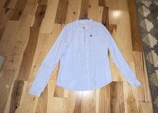 Men  s Abercrombie And Fitch Button Up Shirt Light Blue