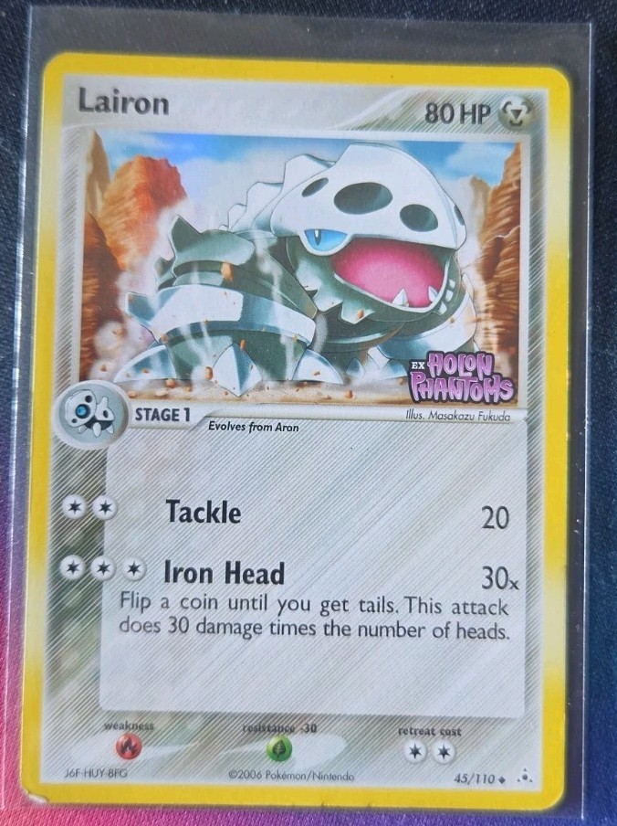 Pokemon Lairon 45/110 EX Holon Phamtoms Reverse Holo Stamped