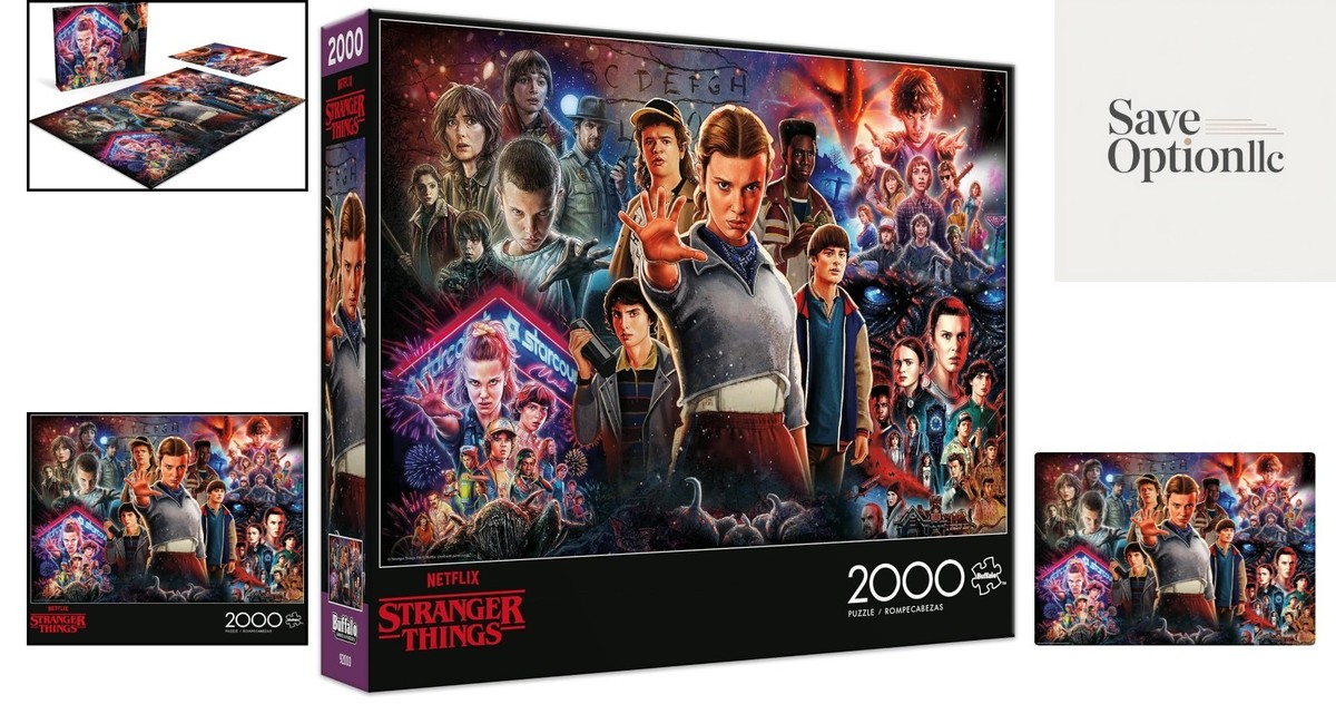 Buffalo Games - 2000 Piece Puzzle - Stranger Things Season Collage