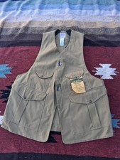 70s Filson Hafe Moon Water Repellent Canvas Hunting Vest Medium Deadstock