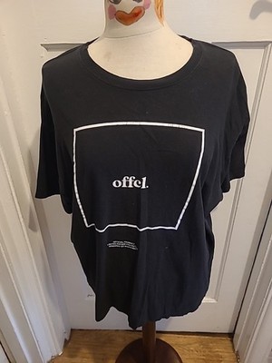 Mens Boohoo Size Medium Black ''Offel'' Print Tshirt