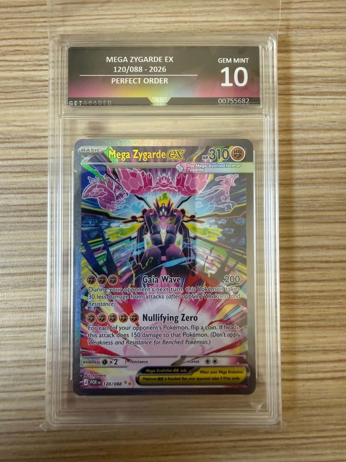 Perfect Order Mega Zygarde Ex 120/088 Gem Mint 10