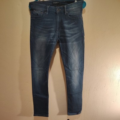 Scotch Shrunk Boys' 14 Blue Strummer Cotton Stretch Pants Jeans