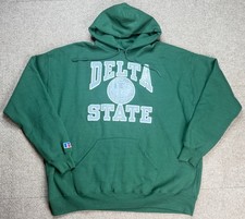 Russell Athletic NCAA Vtg Delta State University Basketball Hoodie Size 3XL