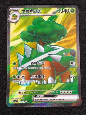 Pokemon Torterra EX 211/204 SR (NM) Holo Chinese 
