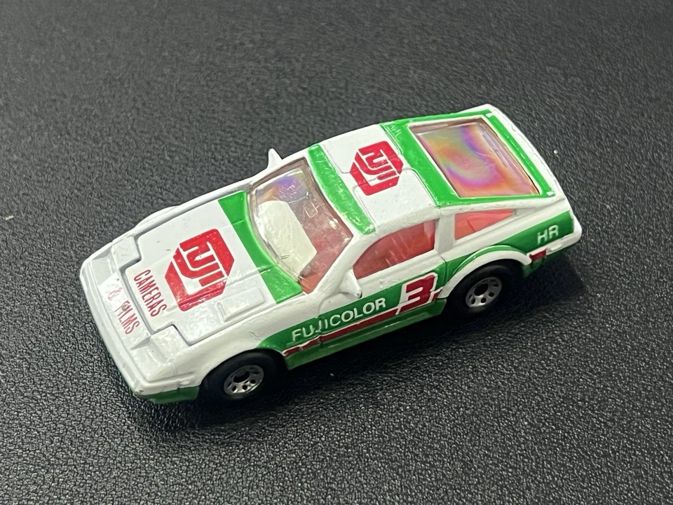 Nissan 300 ZX 1986 Matchbox turbo #3 Fuji blanco fundido a presión 1:58 2 7/8" auto de carreras Foto 2 de 4