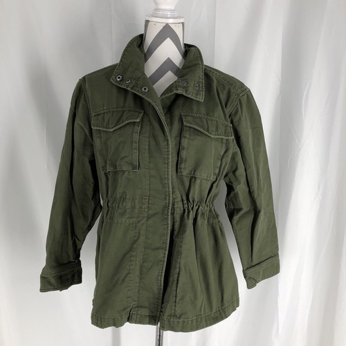 Gap Women’s Green Utility Jacket Snap Close XS