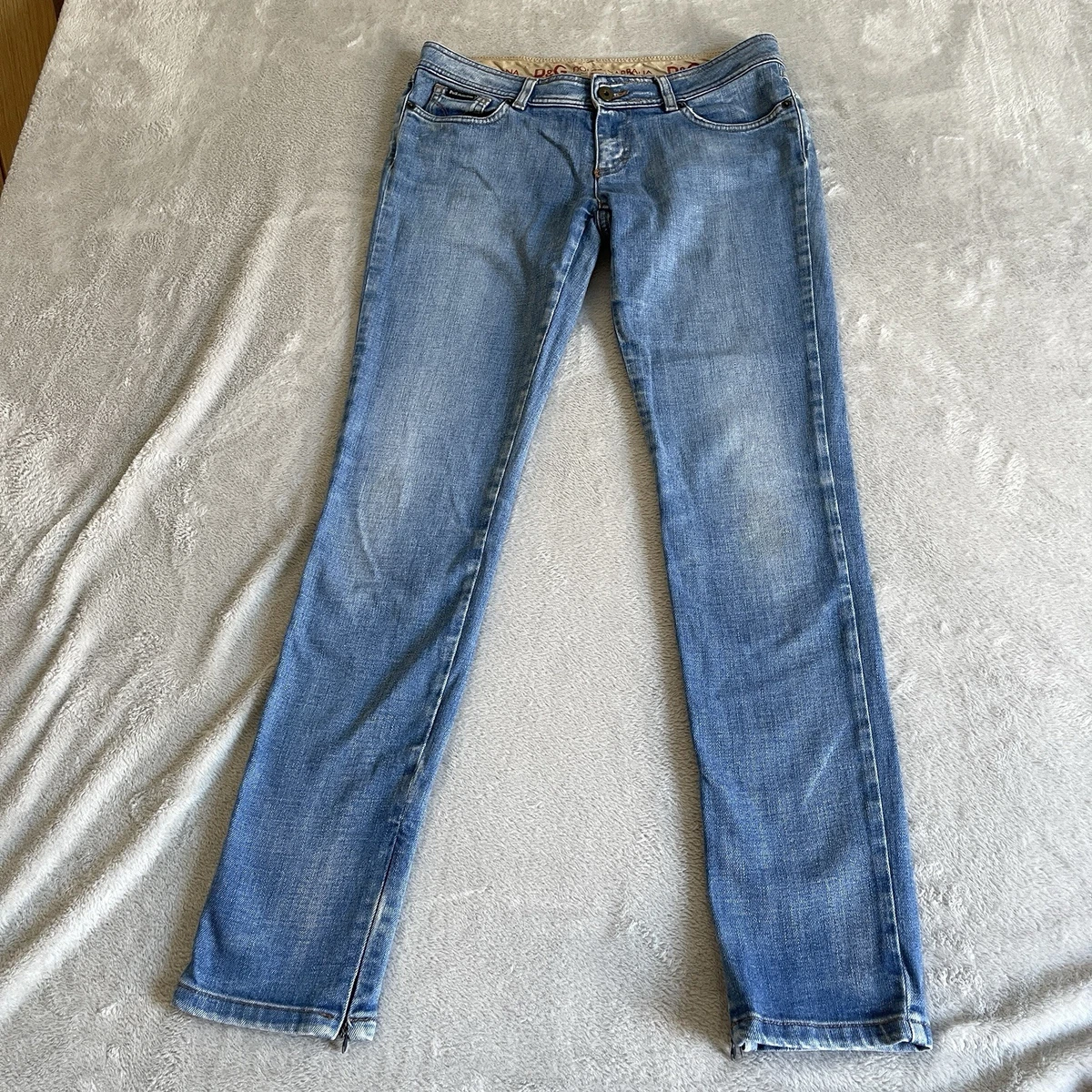 Jeans Dolce & Gabbana Wonder Extra-slim Skinny Femme - Taille 24/30 - Bleu Denim - Occasion