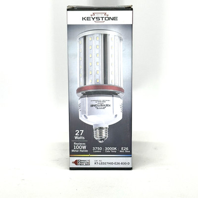 Keystone KT-LED27HID-E26-830-D 27W LED HID Replacement Lamp 3,750lm 30K 120-277