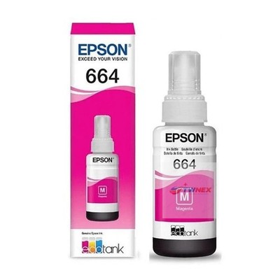 NEW Genuine Epson 664 Ink Bottle Magenta T664300 70ml EcoTank Printer T664