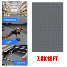 Garage Floor Mat Plate PVC Rubber,2.8mm Thickened Flooring Roll Diamond,7.8X18FT