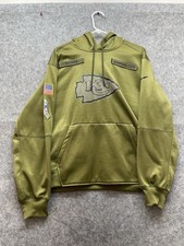 Kansas City Chiefs Salute to Service Hoodie Nike Mens L Olive Green Camo Hoodie