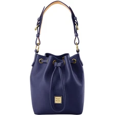 Dooney & Bourke Lucca Leather Small Drawstring | Black