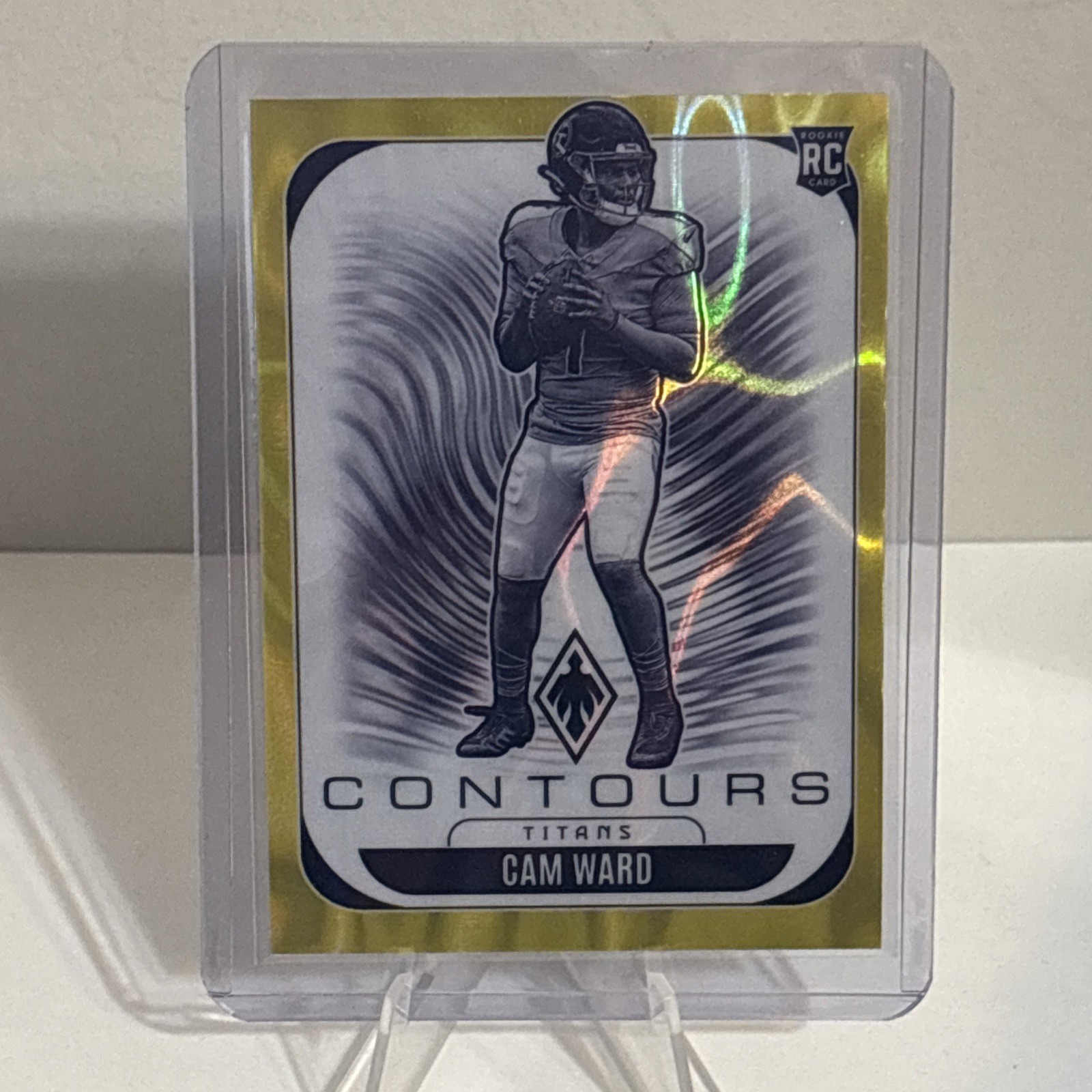 2025 Panini Phoenix - Contours Cam Ward #31 Yellow Lava /99 SP Rookie (RC) 🔥🔥