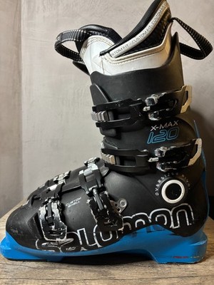 Salomon X Max 120 Downhill Ski Boots Men's Size 27 27.5 Mondopoint Skiing Alpine
