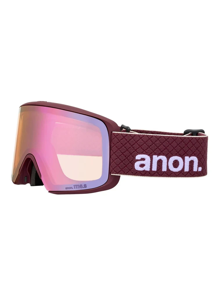 ANON M6S SNOWBOARD GOGGLES - DEEP CHERRY/CLOUDY PINK - 2026