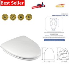 Ceraline Quick Release Soft Close WC Toilet Seat - Fits The RAK Ella & Venice...