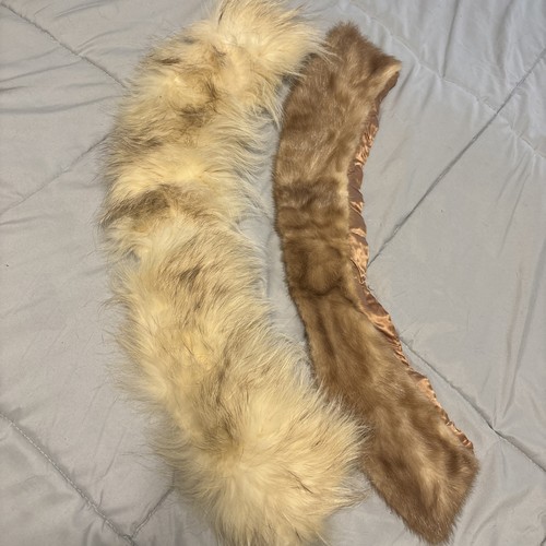 Vintage Fur Collars Two Real From 50’s 60’s Era