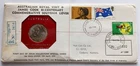 1970 Australia Royal Visit & Cook Bicentenary 50c Coin FDC PNC Hutt #532/1000