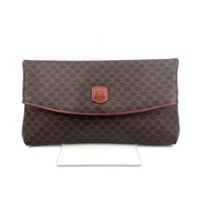Celine PVC Clutch bag Macadam Pouch Leather  ...