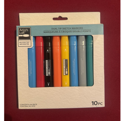 Artist's Loft Necessities Dual Tip Sketch Markers Set, 10 pc, Multicolor