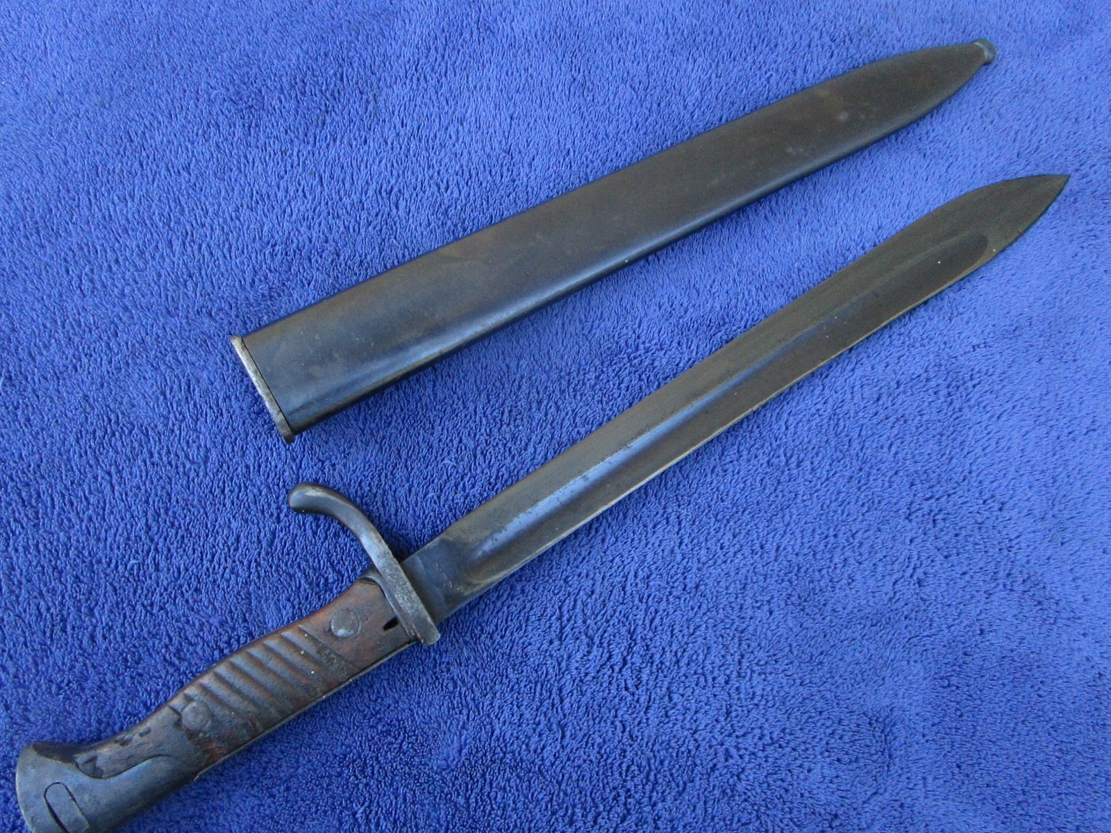 ORIGINAL GERMAN M1898 BUTCHER BAYONET AND SCABBARD RARE MAKER CITO