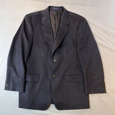 Ralph Ralph Lauren Dark Blue Two Button 100 Cashmere Blazer Men Size 42R