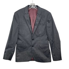 Express Blazer Mens 36R Gray Innovator Skinny Fit Two Button Sport Coat Jacket