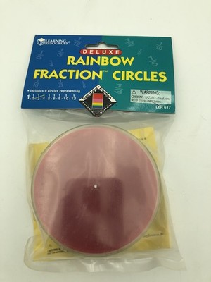 ~new In Package~Learning Resources - Rainbow Fraction Circles LER 617   655  