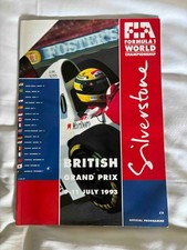 British Grand Prix 1993 Official Programme - Silverstone - Ayrton Senna Cover