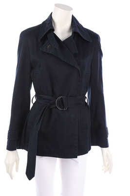 AKRIS Jacket Trenchcoat Style D 38 dark blue