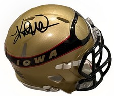 KURT WARNER signed (IOWA BARNSTORMERS) AFL mini Football Helmet Beckett BU41387